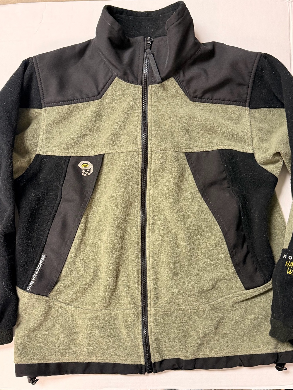 Mountain Hardwear Gore Windstopper full-zip fleece jacket olive green 8